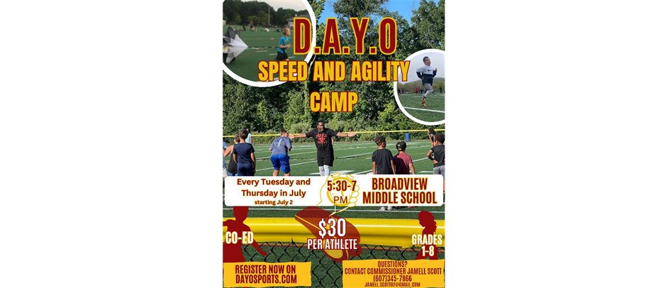 2024 Speed and Agility Camp SIGN UPS ARE OPEN